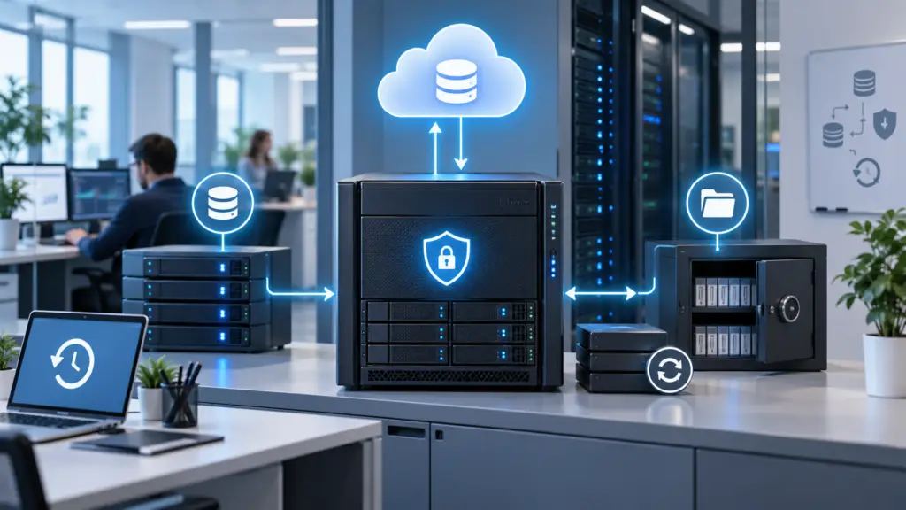 Backup & Datensicherung für Unternehmen: Server, Microsoft 365, Veeam, Restore-Tests und Schutz vor Datenverlust. Beratung und Betreuung aus Neuss.
