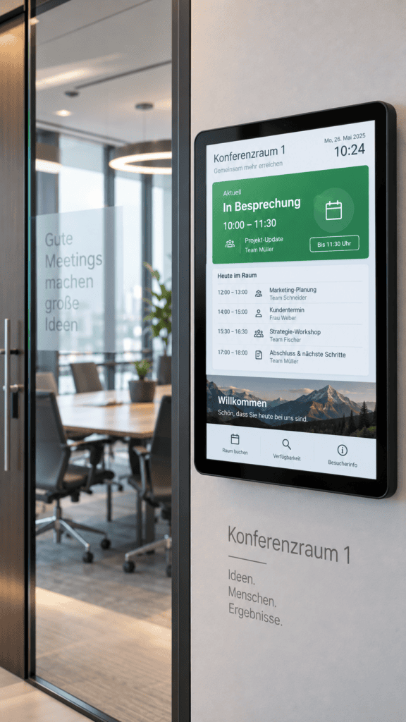 Digital Signage für Unternehmen - Für Besprechungsräume
