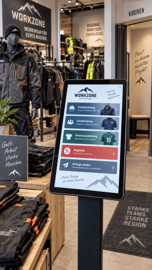 Digital Signage für Unternehmen - Im Eingangsbereich aufmerksam machen