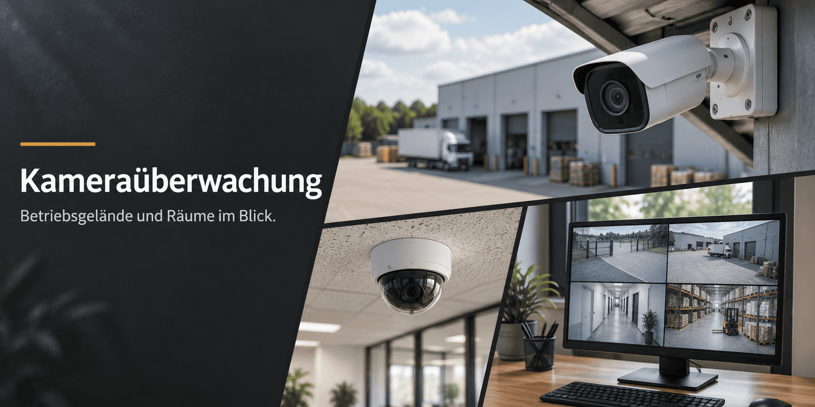 Kameraüberwachung für Unternehmen, Büros, Hallen und Außenbereiche. Planung, Einrichtung und Betreuung von Videoüberwachung in Neuss und Umgebung.