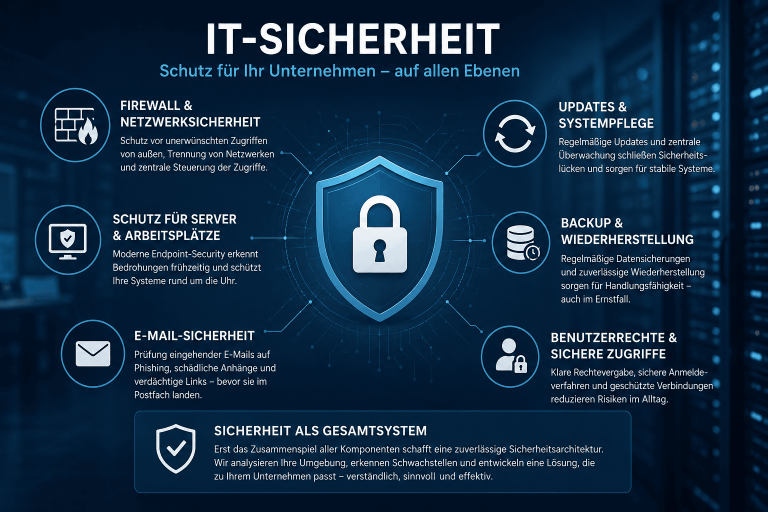 IT-Sicherheitskonzept für Server, Netzwerk und Arbeitsplätze